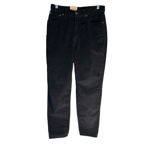 NWT Levi’s High Rise Mom Jeans Black Corduroy 28 x 30 - Picture 1 of 14